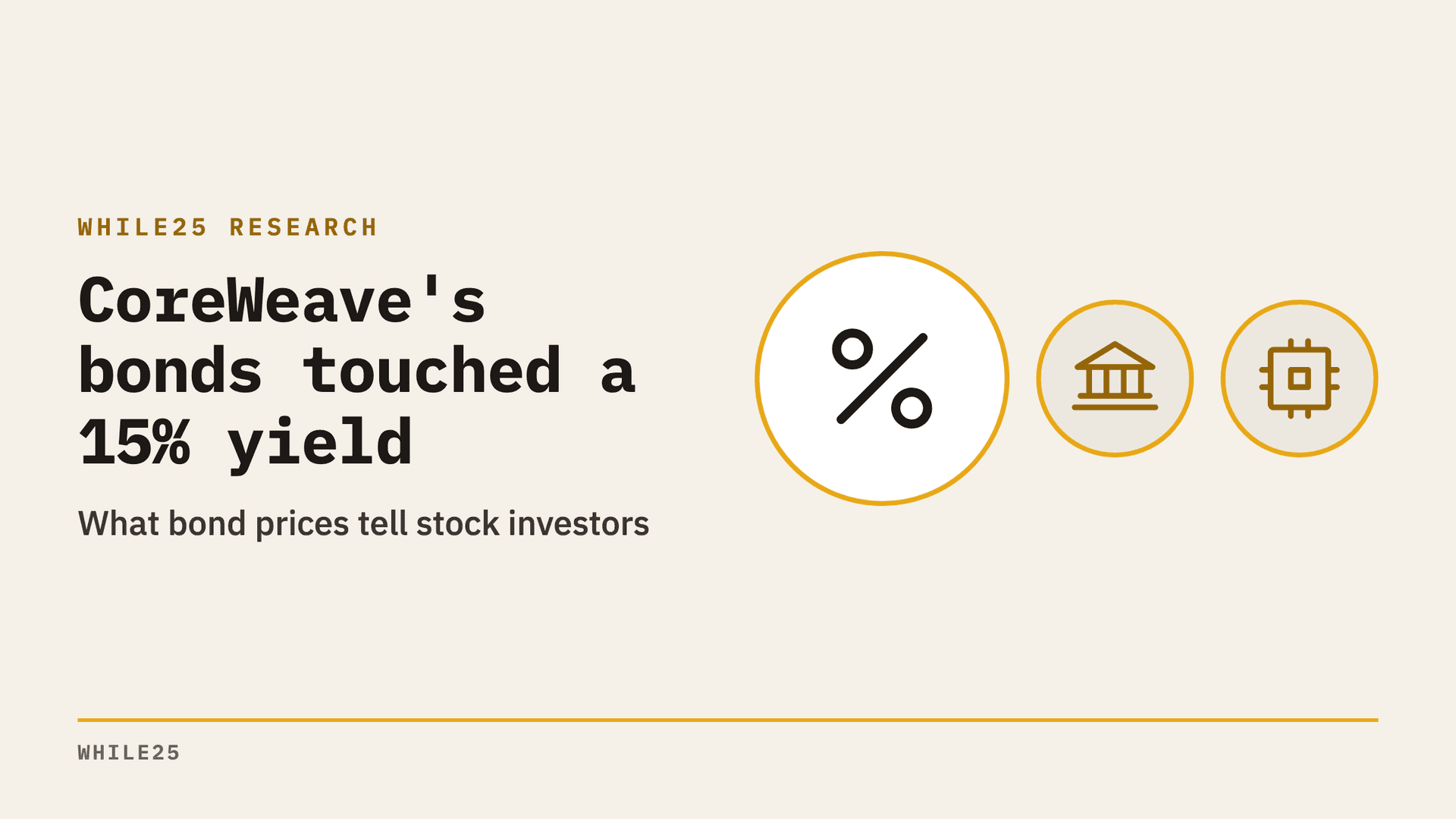 CoreWeave's 15% bond yield: a lesson for stock investors