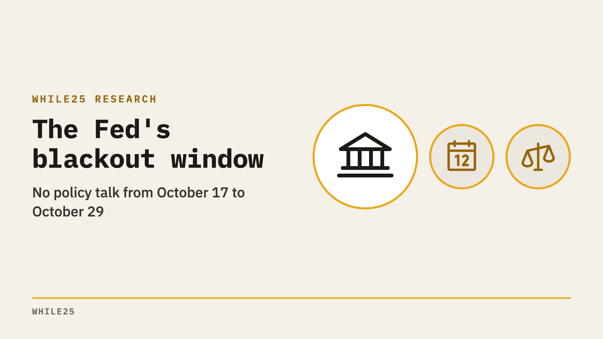 The Fed's blackout: why officials stopped talking on October 17